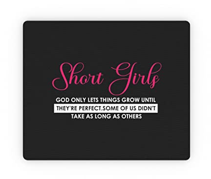Humorous Short Christians Ladies Statements Sarcastic Girl Christianity Saying Funny Graphic Shortest Mom Rectangular Mouse Pad 9.3″ x 7.8 / Rectangle