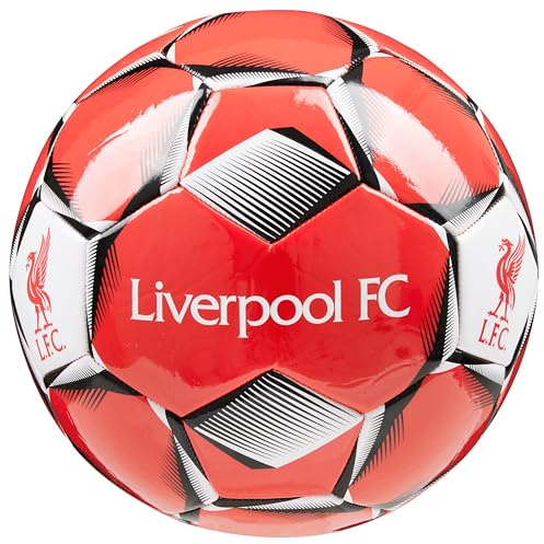 Liverpool FC Fussball Ball, Offiziell Lizenzierter Club Soccer Ball, Fussball Grösse 3, 4 oder 5 - Fussball Geschenke für Fans