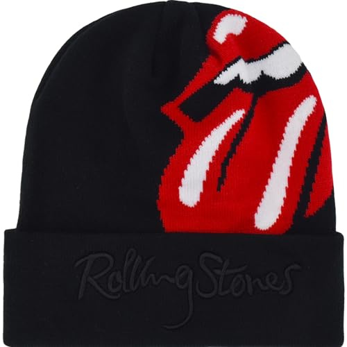 The Rolling Stones Beanie Hat, Black, One Size