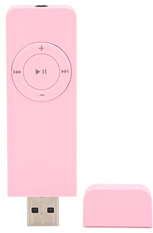 flexman Lecteur MP3, Prise en Charge du Son sans Perte Jusqu'À 64 Go, Mini Lecteur de Musique Ne Prend Pas en Charge la Lecture Externe, Batterie Intégrée de 180 mAh(Rose)