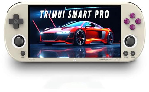 TRIMUI SMART PRO Handheld Game Console, 4.96-inch IPS Screen Linux System Portable Retro Arcade Gaming Console 64G Pre-Installed 12000+ Games