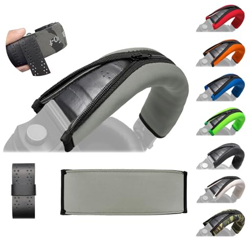 Voarmaks HDJ X7 Replacement Headband Cushion Cover - Compatible with Pioneer DJ Series - Neoprene Headband Tape Protection (Grey)