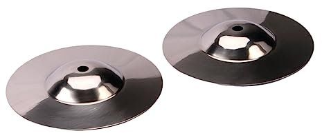 BESTonZON 2stücke Crash-schlagzeugbecken Metallbecken Silberbecken Für Schlaginstrumente-zubehör Hochhart Schlagfest Klarer