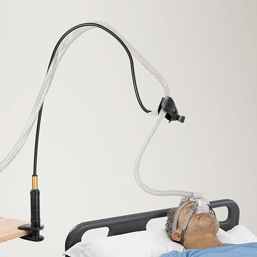 CPAP Schlauchhalter, Schlauchheber Schlauchunterstützung Aufhänger, Schwanenhals Halterung Verstellbar, Verhinderung Von Schläuchen Leckage Verwicklung, Betten Schreibtischstühle