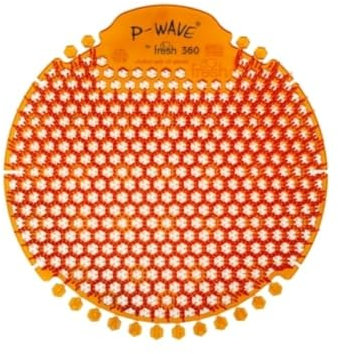 P-Wave Fresh 360 Urinal Screen, Fragrance Lasts Up to 60 Days, Orange (Mango)