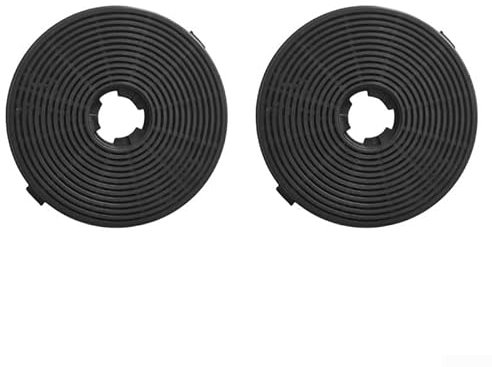 2PCS Carbon Filter for Cooker Hoods, 135mm*135mm*18mm Recirculating Carbon Charcoal Filters Replacement Extractor Vent Fan Easy Install Round