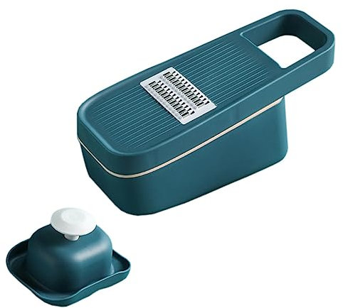 VINTORKY Affettatrice Manuale per Verdure con Grattugia E Tritatutto Facile da Sbucciare E Affettare Protezione per Le Base di Drenaggio per Un Aiuto in Cucina Pulito