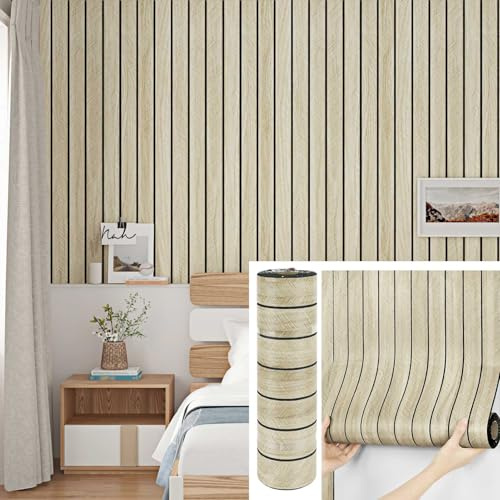 Yullpaper Panneau Mural Decoratif Effet Bois Papier Peint Adhesif Bois Chambre Panneaux Acoustiques Muraux Autocollante Parement Mural Interieur Panneau Mural 3d Mousse Isolante Phonique 30 x 300cm