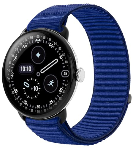 SimpleThings Sportarmband för Pixel Watch 4 3 45 mm, armband, sportband, nylonband för Google Watch 3/4 45 mm, män, kvinnor, ventilerande, mjukt