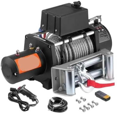 Argano elettrico for autocarri da 18000 libbre, argano con cavo in acciaio 85 piedi, telecomando wireless for traino fuoristrada SUV
