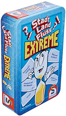 Schmidt Spiele 51294 Stadt, Land, Fluss, Extreme, Bring mich mit Spiel in Metalldose