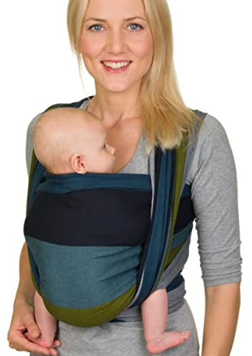 Hoppediz gewebtes Baby-Tragetuch ab Geburt, Neugeboren bis Kleinkind, 100 % Baumwolle, Aberdeen 4,60 m