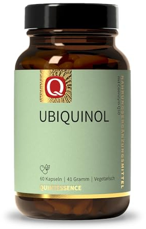 Ubiquinol, 60 Kapseln, 100 mg bioaktives Coenzym Q10, Kaneka, Quintessence