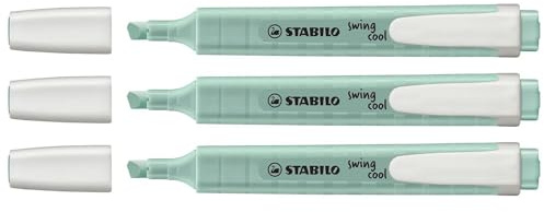 STABILO Set of 3 Swing Cool Pastel Edition Highlighters - Touch of Turquoise