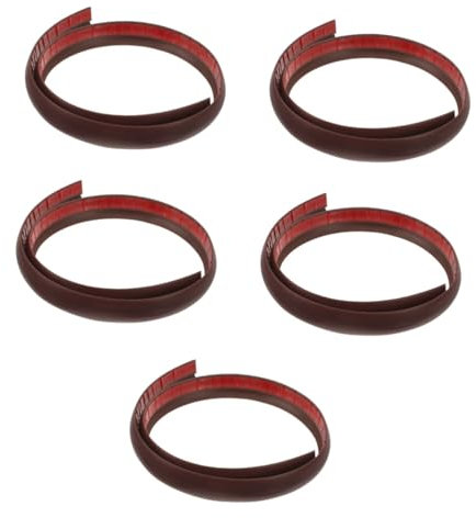 FOMIYES 5 Pièces Garniture de Sol Barre de décoration Rampe de Remplacement Rampe de seuil du Robot de Balayage Rampe de Robot de Balayage rampes de Robot de Balayage Colle Souple PVC