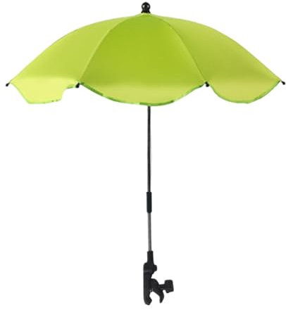 Sharplace Clip on Umbrella, Plant Shade,Waterproof Compact,Modern Parasol,Beach Chair Umbrella for Traveling,Camping,Outdoor Activities, Green