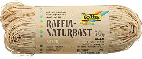 Naturbast, naturfarben, 50g