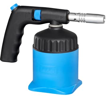 CFH Lötmeister PZ 5000 - Lötbrenner ohne Kartusche - Gas Lötgerät zum Weichlöten und Hartlöten mit ergonomischem Handgriff, Stufenlos regulierbare Flamme