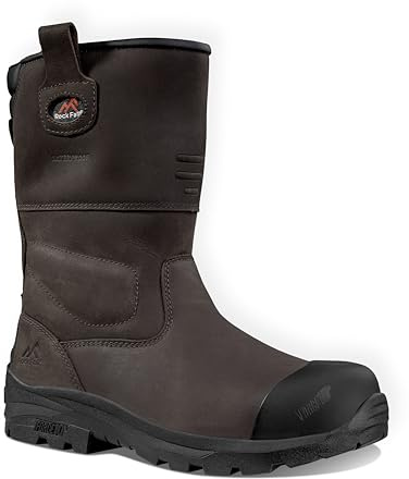 Rock Fall Unisex Texas Safety Boot, Brown, 7 UK