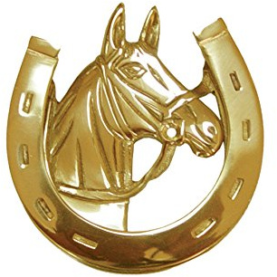 Imex der Fuchs b-76066 JV38BPB caballo-herradura (Messing Glanz, 115 x 120 mm)