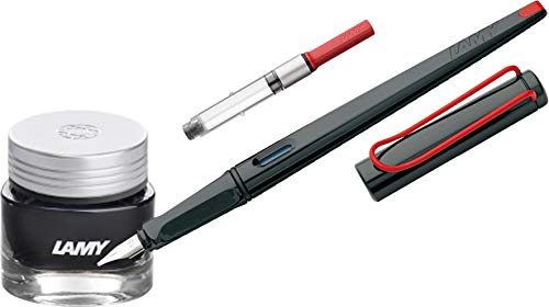 Lamy Kalligraphie-Set (Füller + Tinte + Konverter, Tiefschwarz)