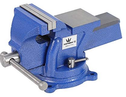 TOPWAY Bench Vice 3 80mm 4.2kg, Heavy Duty 360 Degree Swivel Roating Base Lathe Milling Machine Table Workbench Clamp for Mechanics and Engineers 403110