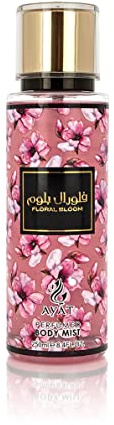 AYAT PERFUMES – Brume Corporelle Parfumée FLORAL BLOOM 250 ml - Body Mist Brume Corps Senteur Orientale Arabian Fragrance Pour Femme – Fabriqué à Dubaï