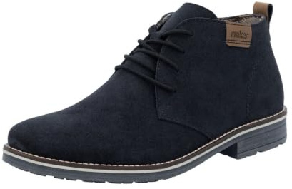 Rieker 33206, Botas de Moda Hombre, Blau, 46 EU Ancho
