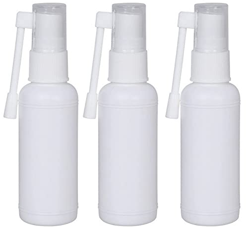 Lipfer 50 ml vit plast tom bärbar nässprayflaska med 360 graders rotation atomiserare påfyllningsbar saltvatten kosmetisk parfym förvaringsbehållare för resor hem
