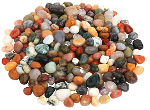 NKlaus 100g Pietre burattate 10-20mm Pietre Naturali India Mix Gemme Decorazione 11100