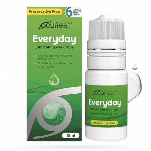 OCUFRESH Alltag: Langanhaltende Entlastung für trockene Augen mit Natriumhyaluronat 0,2 % – frei von Konservierungsstoffen und 6 Monaten Anwendung