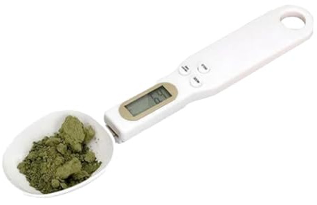 EUBEISAQI Bilancia a Cucchiaio, Cucchiaio da pesare, Cucchiai dosatori da Cucina con Display, Bilancia da Forno per porzionare Latte, tè, Farina, spezie, medicinali, Peso da 0,1 Grammi a 500 Grammi