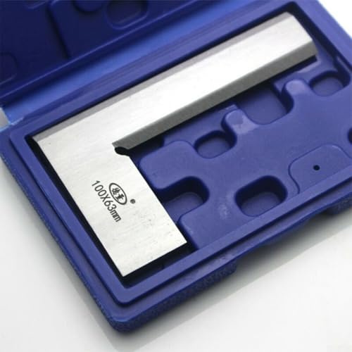 Herramienta de medición y diseño de precisión, herramienta de medición de ingeniero, regla cuadrada de borde maquinista (100 x 63 mm)