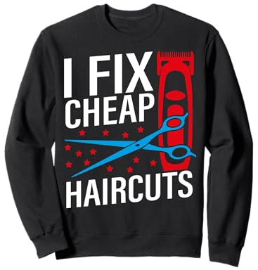 Lustige Friseurschere für Friseure Sweatshirt