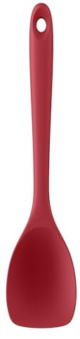 U-Taste Cuchara de espátula silicona, Resistente calor 315℃ Rojo | Lengua de Goma Flexible sin Costuras para Cocinar, Mezclar y Hornear para Utensilios de Cocina Antiadherentes