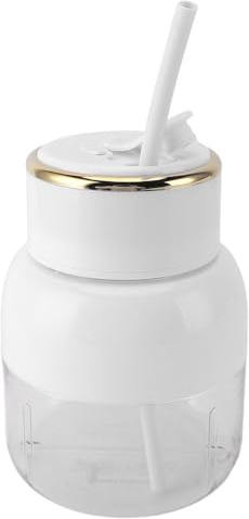 Licuadora Portátil, Licuadoras de Tamaño Personal Recargables por USB de 800 Ml con Pajita, Vaso Exprimidor de Frutas Pequeño, Mini Licuadora para Llevar para Viajes Deportivos