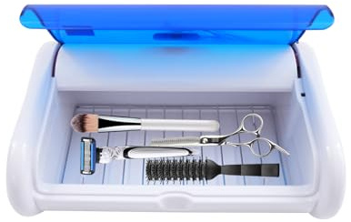UV Sterilisator, 6W 220V UV Desinfektionsgerät mit Gitter, 2L Nagelwerkzeug Sterilisator für Instrumente Desinfektion Nagelstudio Fußpflege Tattoo, 31 * 21,5 * 10cm