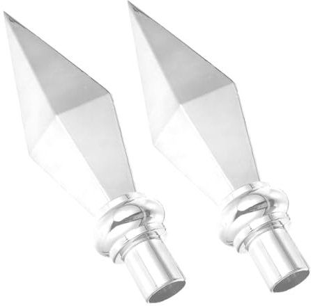 POPETPOP 2pezzi Puntale Per Portabandiera in Estremità Decorativa Per Della Sostituzione Resistente Per Aste Portabandiera Adatto Per Esterni e Decorazioni