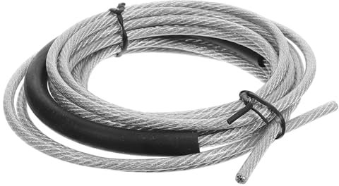 UKCOCO Springseil Ersatzkabel Gewichtet Stahlseil Verdicktes Fitness Springseil Mit Verschleißfestem Schutzrohr Für Kontrolliertes Training Und Ausdauer
