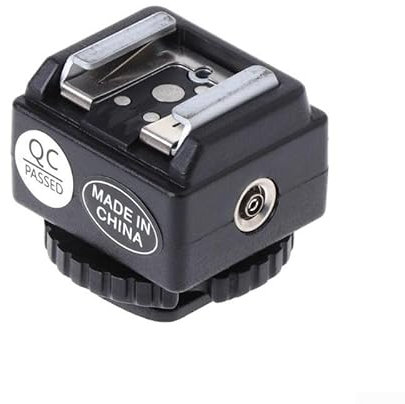 PC Sync Port Hot Shoe Adapter for Flash Connection to Camera Equipment