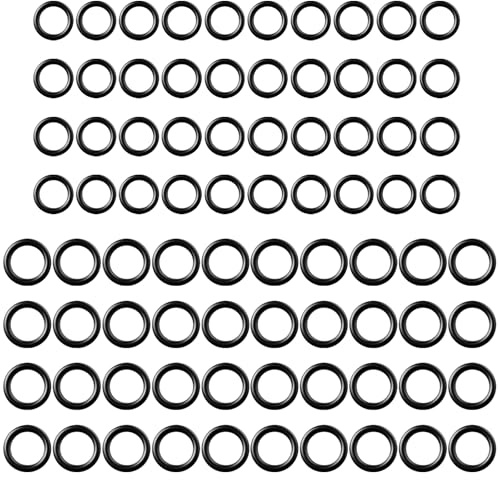 80 Pack Power Pressure Washer O Rings,O Rings for Pressure Washer for 1/4 Inch, 3/8 Inch, M22 Quick Connect Coupler（Black）