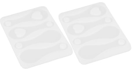 Uonlytech Moules Soi-même 2 Pièces pour Jetons De Caddie en Résine Époxy Finition Brillante pour Porte-clés Et Accessoires