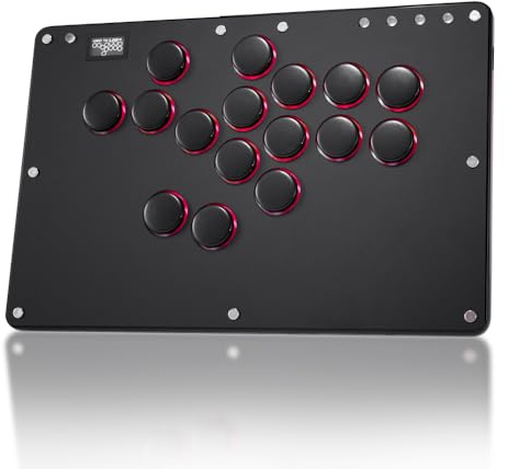 Arcade Stick, Arcade Fighting Battle Gaming Keyboard för PS4/Switch/PC/PS3, Street Fight-tangentbord med Turbo- och anpassade RGB-funktioner (T16B)