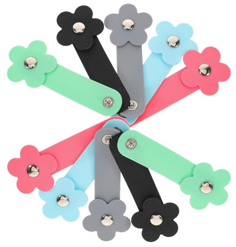GARIOUANS 10pezzi Clip per Cuffie in Silicone Avvolgicavo Portatile per Cavi di Ricarica Organizzatore di Cavi Multiuso per Auricolari e Dispositivi Gestione da Scrivania