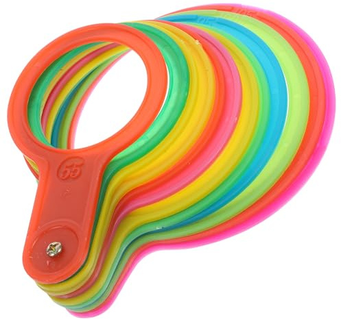 OSOLADY Calibre Plástico para Medir Diámetro de Frutas en 5 Medidas, Herramienta para Clasificación de Frutas Medianas y Grandes en Mercados y Huertos 5.90X5.03X1.37In Color Aleatorio
