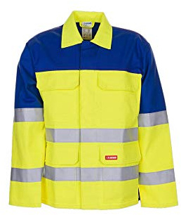 Planam 5202048 Major Protect 1-Lagig Jacke, Warngelb/Kornblau, Größe 48