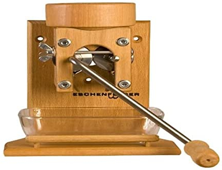 Eschenfelder Kornquetsche | Flocker | Wandmodell Alu- & Holz-Trichter | Flockenquetsche | Buche | made in Germany (Holz-Trichter)