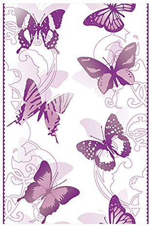 Livingwalls selbstklebendes Panel pop.up Panel 2,50 m x 0,35 m lila weiss 942582