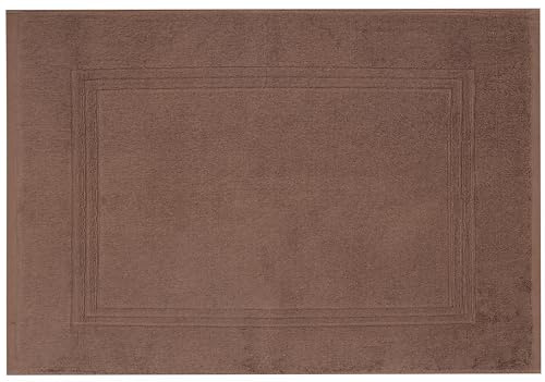 Betz Luxus Badvorleger Badematte Duschvorlage Gold Größe 60x100 cm Qualität 950g/m² 100% Baumwolle Farbe nuss-braun