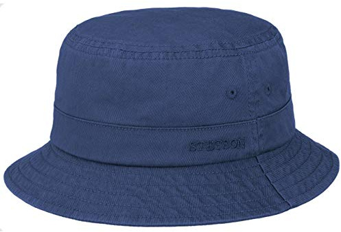Stetson Organic Cotton Hut mit UV-Schutz Damen Herren 100% Bio-Baumwolle Knitterfrei Nachhaltig Bucket Hat Packable Anglerhut Frühjahr Sommer